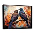 thumbnail image 2 of Designart Crow Oversized framed wall art decor, Crowframed wall art, Renaissance of the Regal Crow I , Blue Modern black framed wall art, 32x16 inches black frame, 2 of 5