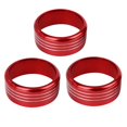 thumbnail image 1 of 3pcs Aluminum Alloy Car AC Climate Control Ring Knob Trim Cover for Subaru Impreza, 1 of 11