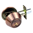 thumbnail image 2 of Serrure de Porte avec Clés Double Cylindre Serrure en Acier Inoxydable Poignées de Porte Boutons Rouge Bronze, 2 of 6