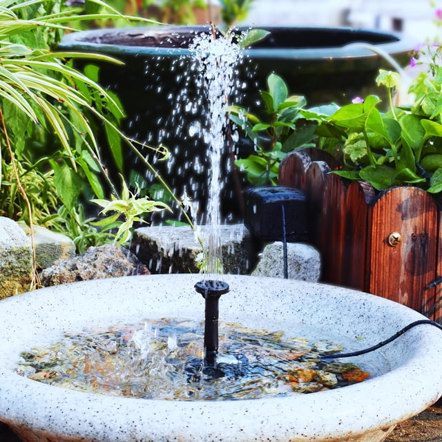 Graflsoa Solar-Powered Water Fountain Kit with 4 Nozzles for Customizable Water Patterns - Ideal for Bird Baths, Fish Tanks, and Garden Decor - Durable & Easy to Install, No Electricity Required