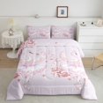 thumbnail image 2 of Girls Ballet Bedding Set,Ballet Swan Queen Comforter Set,Romantic Rose Down Comforter,Pink Dancing Swan Bed Set, 2 of 7