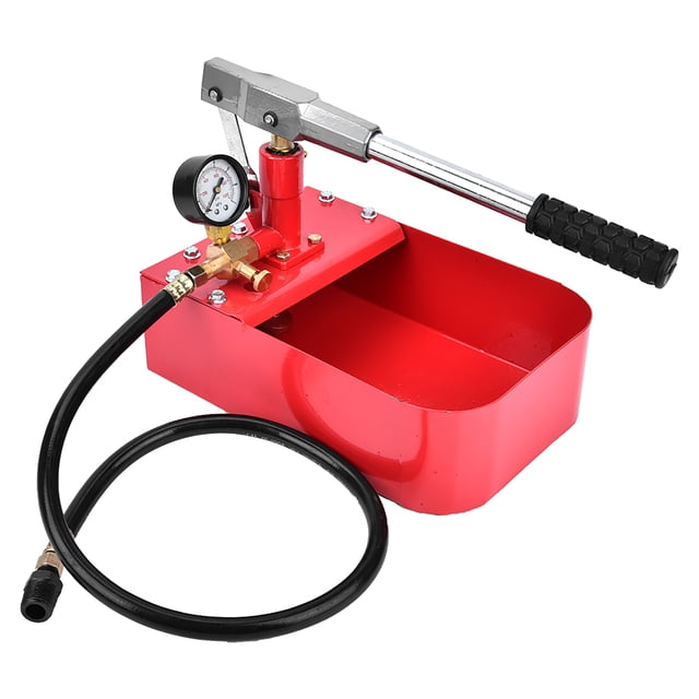 Pipe Pressure Testing Tool, 1000PSI Manual Pressure Test Pump, Iron For Construction Chemical Industry Plumbing Shipbuilding
