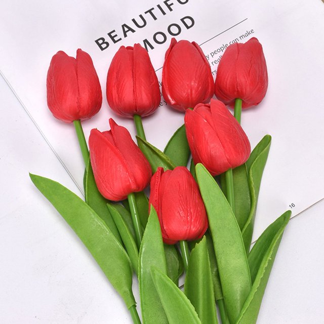 New Practical Flowers Tulip Bouquet Fake Lifelike Long-lasting Beautiful
