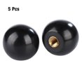 thumbnail image 1 of Ball  Knob, 5Pcs BM6x25  Spherical Handle Gear Lever  Knob Machine Tool Replacement Copper Insert, 1 of 8