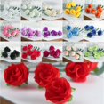 thumbnail image 2 of 50PCS Simulation Rose Artificial Flower Head Handwork DIY Little Bud Wedding Decorated Wall Flower Arrangement, 2 of 8