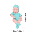 thumbnail image 3 of EGNMCR Room Decor, Home Decor, Wall Decor 7.48 Inch Soft Newborn Baby Dolls Vinyl Baby Dolls With Clothes Set Including Pacifier Realistic Doll Look Real Doll Doll, 3 of 7