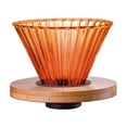 thumbnail image 2 of Cagogo under $5 Glass Coffee Filter, Colorful Glass Coffee Filter, Hand Drip Coffee Maker Reusable Filter Mug, Portable Glass Coffee Brewer with Removable Wooden Base, Pour Over Coffee Maker, 2 of 6