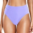 thumbnail image 1 of Women Casual High Waisted Swim Trunks Nylon Spandex Split Solid Color Quick Drying Beach Water Activities Wear, 1 of 6