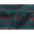 thumbnail image 4 of oneOone Viscose Jersey Fabric Peacock Block Print Fabric By The Yard 60 Inch Wide, 4 of 5