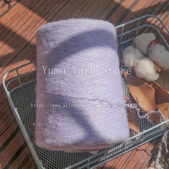 500G/Ball Multicolor Soft Mohair Yarn For Hand Knitting Woollen Acrylic Long Fluffy Crocheting Thread DIY Sweater Fall Winter