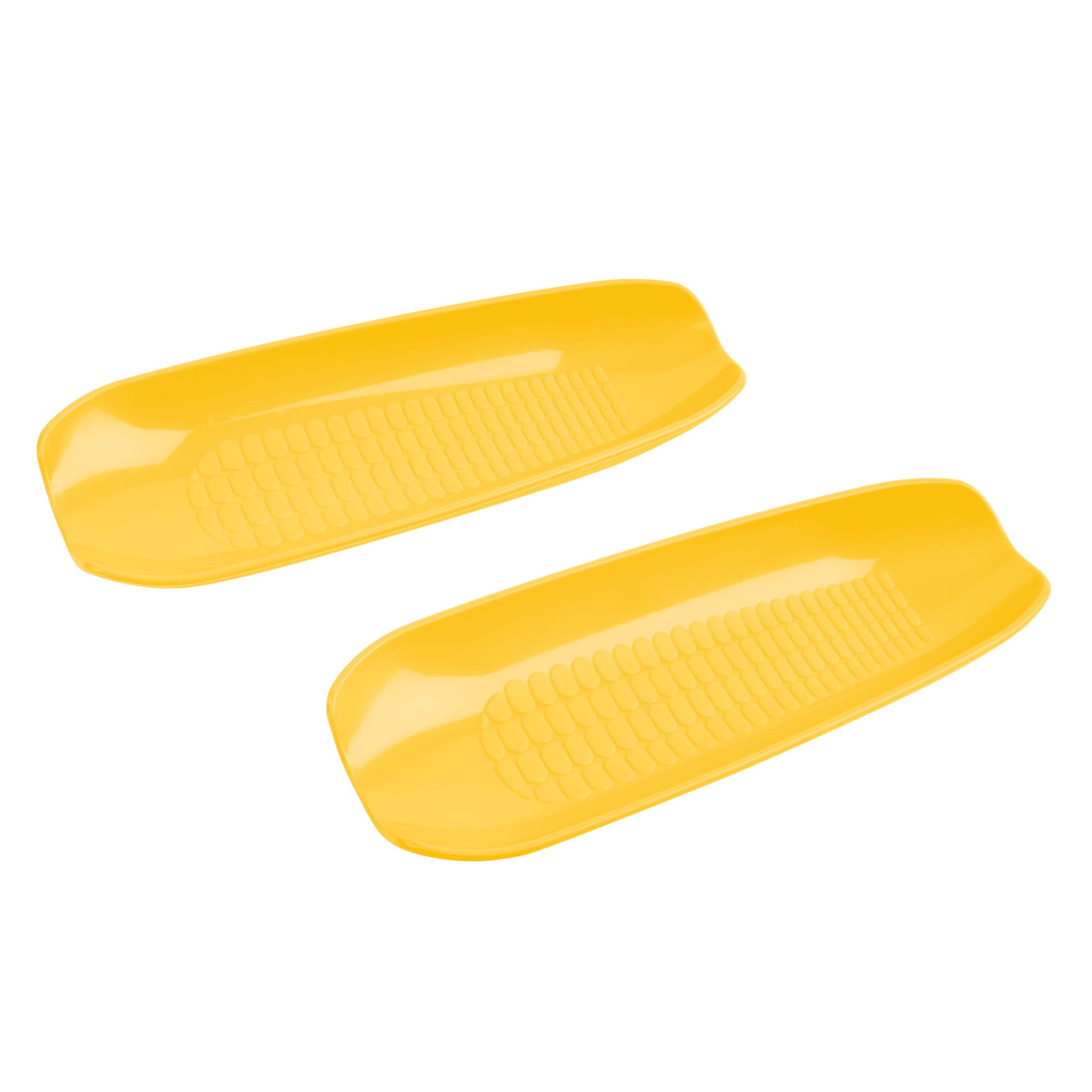 Mainstays 2PC Corn-Shaped Plates, Yellow
