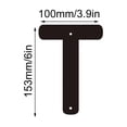 thumbnail image 2 of 3D Iron Art Letter House Number Sign with Screws Decorative Metal Alphabet Letters for Home Address Numbers,Garden Decor,Shop Sign, que Industrial Style,26 English Letters for DIY Wall Display, 2 of 5