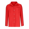 thumbnail image 3 of AherBiu Womens Button down Shirts Long Sleeve Casual Fall Tops Cotton Linen Loose Collared Blouses, 3 of 5