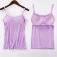 thumbnail image 2 of Womens Camisole with Built in Bra Adjustable Strap Camis Spaghetti Strap Tank Tops, 2 of 10