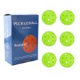 thumbnail image 1 of tredstone 6 Pieces/Set Professional Pickleball Replacement 40 Holes Reusable Training Pickle Balls Assorted Kit Birthday Gift Green, 1 of 5