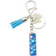 thumbnail image 2 of ORUYROP Initials Letter Keychain Blue Tassel Butterfly Pendant for Women Girls Wallet Backpack Purses, 2 of 3