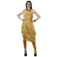thumbnail image 1 of Moomaya Robe Kurti Sans Manches à une Épaule Imprimée pour Femmes, Vêtement de Créateur Boho pour Fête, 1 of 7
