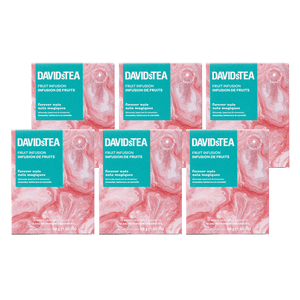 DAVIDsTEA - Herbal - Boîte de 12 Sachets emballés individuellement - Pour toujours (6 les boîtes, 72 sachets)