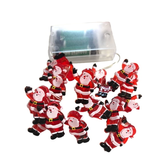 Christmas Strings Lights Indoor Outdoor LED Strings Lights Decorative Fairy Lights Battery Operated Christmas Hanging Lights For Party Xmas Tree Christmas Decor Santa