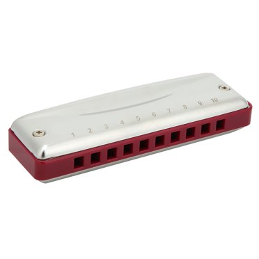 Cadeau Harmonica, Harmonica Bleu en Acier Inoxydable Organe de Bouche en Métal Harmonica Bleu Fiable et Durable
