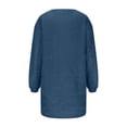 thumbnail image 4 of Robe Chandail pour Femmes 2025 Longueur Moyenne à Manches Longues Col Rond Décontractée Ample Robe en Peluche Robe Chandail Surdimensionnée Automne Hiver Ample Décontractée Douce Chandail, 4 of 5