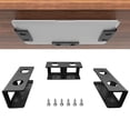 thumbnail image 4 of BUYISI Support Durable pour Ordinateur Portable, Support sous le Bureau avec Vis, 3 Pcs, Étagère de Rangement en Aluminium pour Ordinateur, Ruban Double Face, Noir, 4 of 5