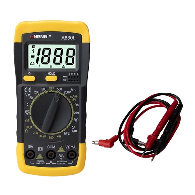 Yeacher Digital LCD Voltmeter Ammeter Ohmmeter Multimeter Volt AC DC Tester Meter