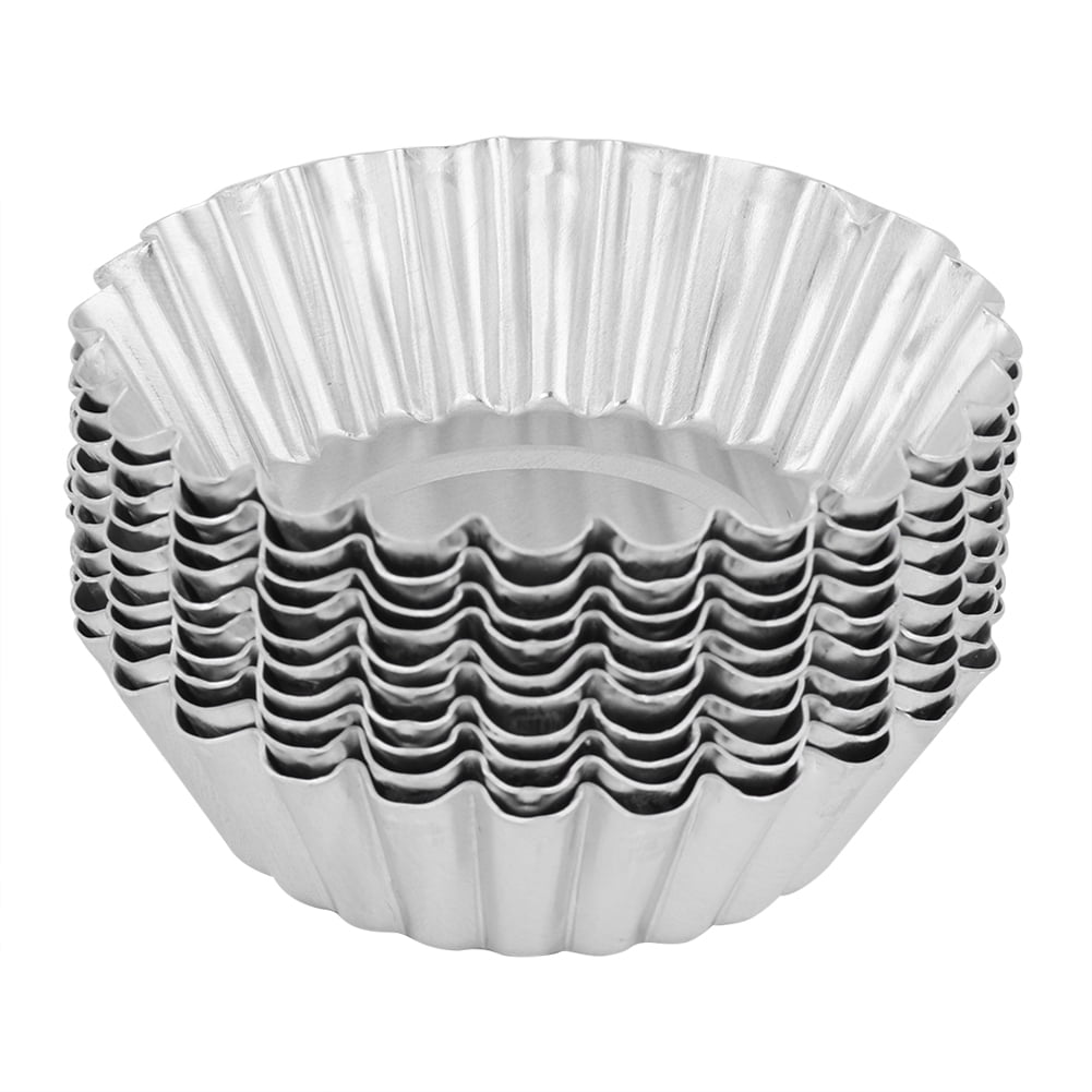 Baking Accessories,10Pcs Aluminum Alloy Egg Tart Baking Mold Egg Tart Mold World-Class Design