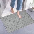 thumbnail image 2 of Bath Mats for Bathroom, Absorbent Non-Slip Soft Velvet Foam Bath Mat for Tub and Shower Floor, Machine Washable, 2 of 9