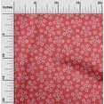 thumbnail image 2 of oneOone Georgette Viscose Red Fabric Asian Block Sewing Material Print Fabric By The Yard 42 Inch Wide, 2 of 4