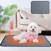 Wzzjkit Winter Self Warming Pet Mat Cats Dogs Bed Self Heating Cats Dog Mat Extra Warm Pet Pad for Indoor Outdoor Pet Non Slip Machine Washable Pet Mat Solid Color