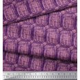 thumbnail image 2 of Soimoi Purple Rayon Crepe Fabric Brush Stroke Abstract Decor Fabric Printed Yard 46 Inch Wide, 2 of 3