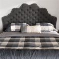 thumbnail image 2 of Baxton Studio Hilda Tufted King Panel Headboard in Dark Gray, 2 of 6