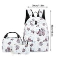 thumbnail image 3 of Vaidha Leisure Backpack Three Piece Set Large Capacity Student Backpack Backpack Floral Backpack Girl Backpack Suitable For School Travel And Going Out, 3 of 4