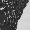 thumbnail image 1 of Ahgly Company Machine Washable Indoor Square Transitional Midnight Gray Area Rugs, 6' Square, 1 of 7
