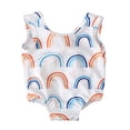 thumbnail image 3 of Baby Girl One-Piece Swimsuit Striped Ice Cream Printed Swimwear, 3 of 6