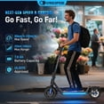 thumbnail image 3 of Gyrocopters FlashX Electric Scooter | Powerful Rear Wheel Drive with 32 km/h Speed | 32 km Range | UL2272 Approved | Smart App Control | Foldable & Light-weight | Puncture-Proof Tires | Cruise Control, 3 of 9