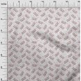 thumbnail image 3 of oneOone Silk Tabby Red Fabric Text Sewing Material Print Fabric By The Yard 42 Inch Wide, 3 of 5