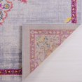 thumbnail image 4 of Ladole Rugs Geode Antique Style Polypropylene Indoor Durable Traditional Area Rug Carpet Tapis in Pink Grey, 4 of 4