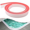 thumbnail image 1 of Collapsible Shower Threshold Water Dam Collapsible Bath Shower Barrier Water Stopper Retention System Dry and Wet Separation for Bathroom Kitchen and More，Attention To The Color And Size Of The Order, 1 of 10