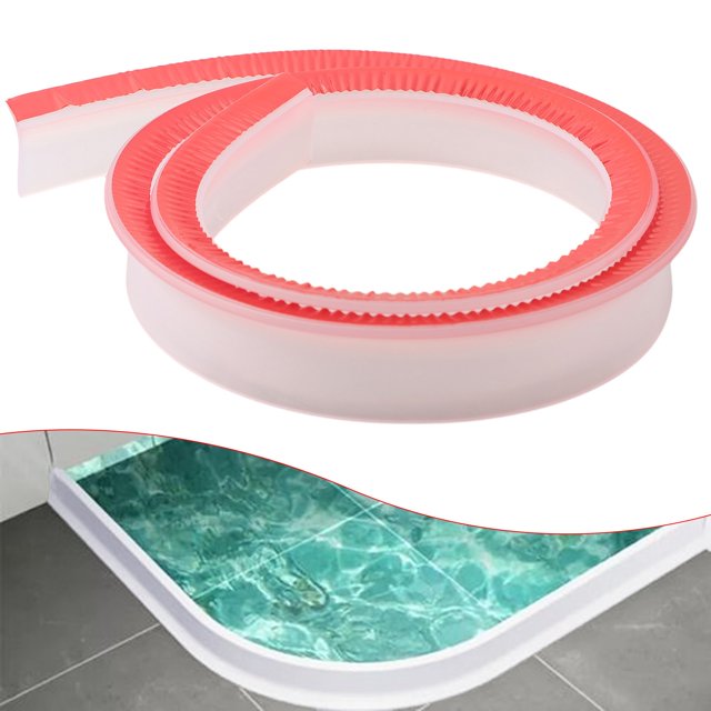 Collapsible Shower Threshold Water Dam Collapsible Bath Shower Barrier Water Stopper Retention System Dry and Wet Separation for Bathroom Kitchen and More,Attention To The Color And Size Of The Order
