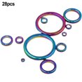 thumbnail image 1 of Kit de Réparation de Canne à Pêche 28 Pcs Anneau Canne Kit de Remplacement Anneau de Guidage Céramique Coloré, 1 of 11