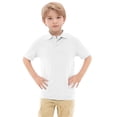thumbnail image 1 of T-shirts Garçons Été Décontracté Manches Courtes Polo Classique Col Rabattu Blanc 12-13 Ans, 1 of 5