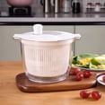thumbnail image 4 of Yhmxh Kitchen Salad Vegetable Tool Dehydrator Household Vegetable Washing Basin Fruit Dryer Hand-cranked Dehydration Spins Dryer Kitchen Utensils Set Kitchen Essentials Home and Kitchen Kitchen Tools, 4 of 6