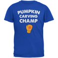 thumbnail image 1 of T-Shirt pour Adulte Halloween Citrouille Sculpture Champ Royal, 1 of 1