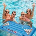 thumbnail image 5 of Matelas Pneumatique Gonflable pour Fête à la Piscine, Radeau Flottant Multifonction, Table de Beer Pong Gonflable pour Plage, Piscine, Camping_Perfect Gift, 5 of 5