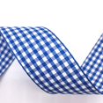 thumbnail image 5 of VIVIQUEN Blue Gingham Ribbon Checkered Ribbon 1-Inch 25 Yard Each Roll 100% Polyester Woven Edge (Blue), 5 of 5