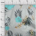 thumbnail image 2 of oneOone Cotton Flex Light Gray Fabric Florals Craft Projects Decor Fabric Printed By The Yard 40 Inch Wide, 2 of 4