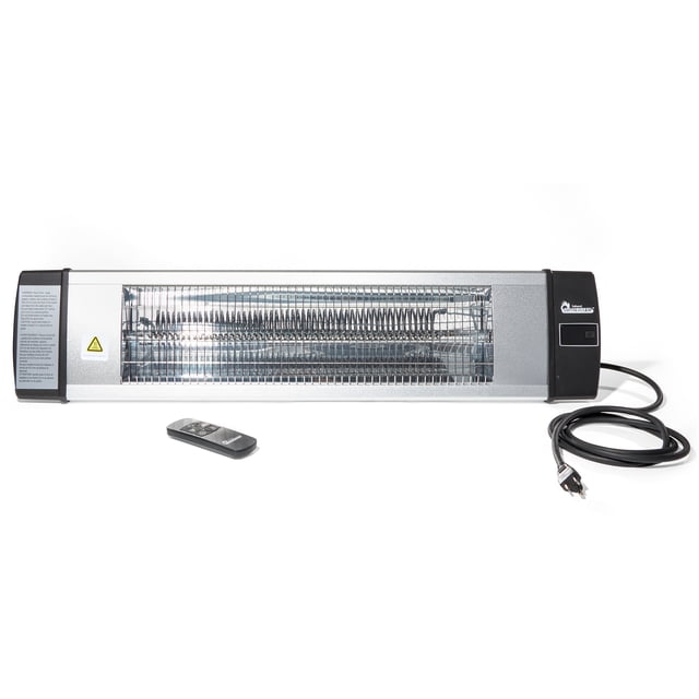 Dr. Infrared DR-238 Radiateur Infrarouge au Carbone de 1500 Watts pour Intérieur et Extérieur, Argent