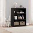 thumbnail image 3 of BeesClover Tall Farmhouse Bookshelf, Bookcase with Open Storage Shelves, Rustic Wood Display Shelf for Living Room, Home Office, 3 of 6